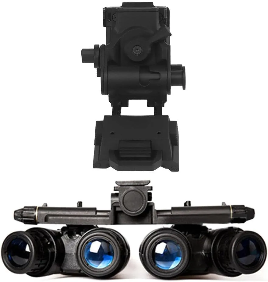 GPNVG18 Night Vision Goggles with Night Vision Mount, Four-Tube Binocular Mount Hunting Night Vision Goggles Cosplay Prop-Black