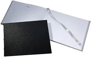 Graphic Image Black Guest Eco-Leather Book for a Lasting Record (r) -
