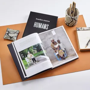 Graphic Image Humans by Brandon Stanton in Black Leather (tm) -
