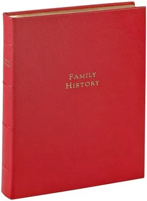 Graphic Image Luxe Family History Book in Heirloom Fine Leather (tm) -