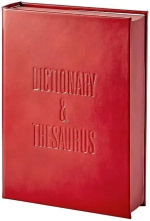 Graphic Image Merriam-Webster Collegiate DICTIONARYTHESAURUS RED Leather (r) -
