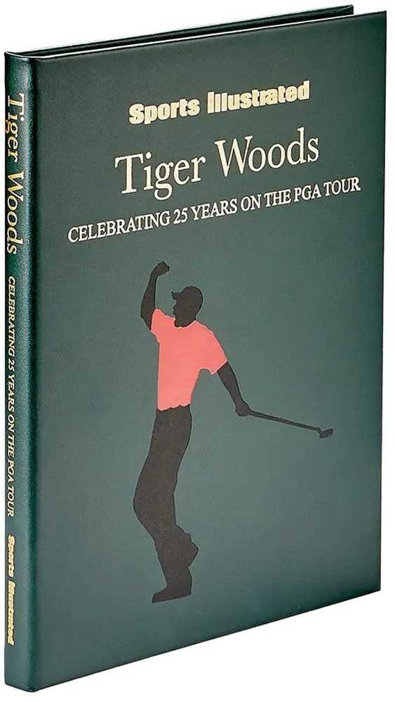 Graphic Image Sports Illustrated Tiger Woods 25 Year Special Edition Leather Book Bonded Leather