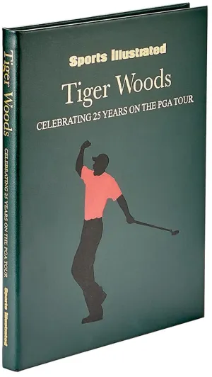 Graphic Image Sports Illustrated Tiger Woods 25 Year Special Edition Leather Book Bonded Leather