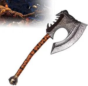 Grom Hellscream's Gorehowl (High Density Foam) Axe, 82cm, Cosplay Prop, Includes Axe Head and Handle, Suitable for Child and Teen, Manual Operation