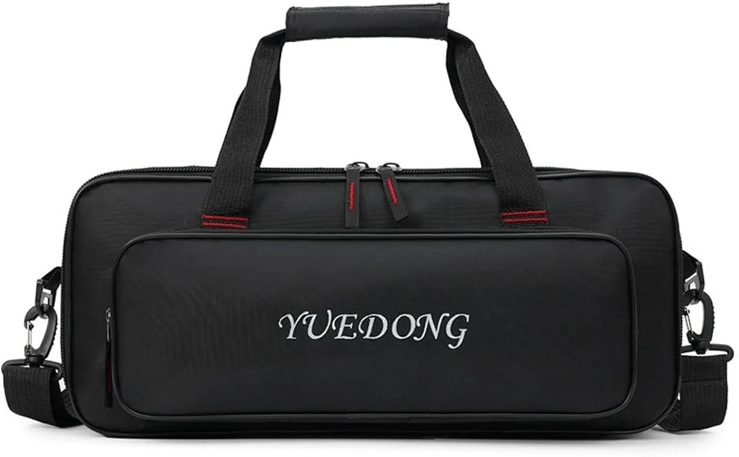Guitar Pedal Board Case Multi-effects Pedalboard Zipper Pouch Double Zippers Portable Handle Lightweight Storage Bag Carrying Bag for Show, 46x19.5x7.3cm