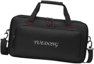 Guitar Pedal Board Case Multi-effects Pedalboard Zipper Pouch Double Zippers Portable Handle Lightweight Storage Bag Carrying Bag for Show, 46x19.5x7.3cm