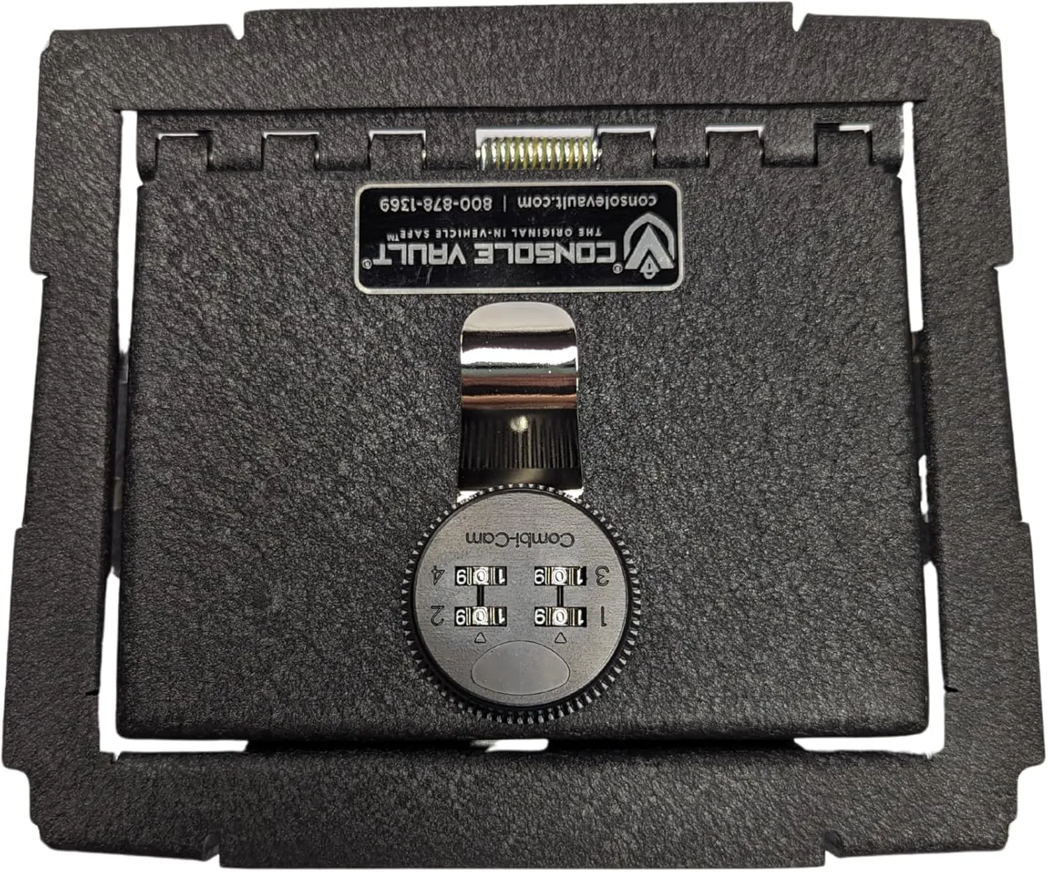 Gun Vault Heavy Gauge Steel Center Console Gun Safe for Ford Ranger 2019-2023 with Superior Triple Guard Locking System™ and Drill-Resistant Locks, Easy Installation (4 Digit Lock)