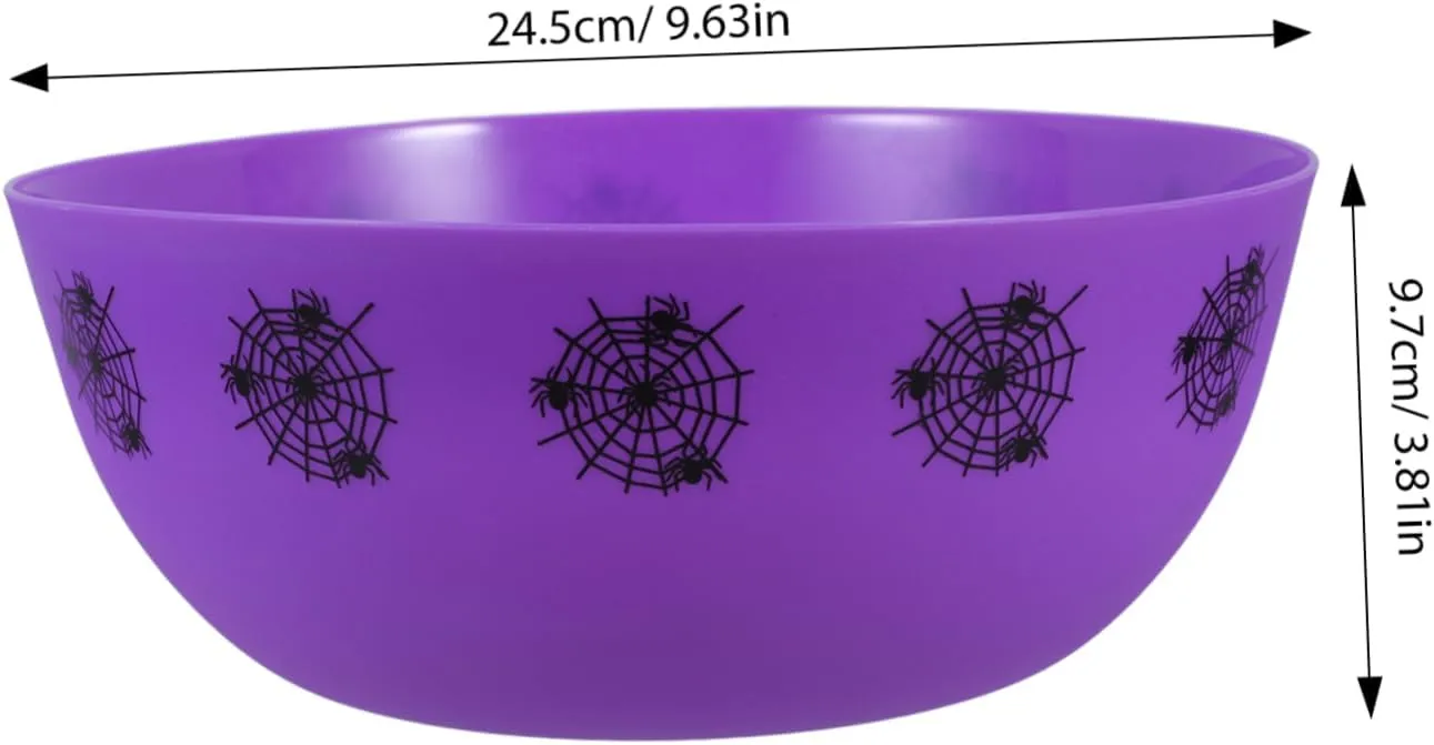 Halloween Candy Bowl Serving Dish for Treats Decorative Halloween Party Supplies for Candy Fruits and Desserts Fun