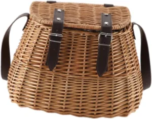 Handwoven Wicker Shoulder Bag - Eco-Friendly Crossbody Storage Basket for Fruit Vegetables Picnic Shopping Gardening