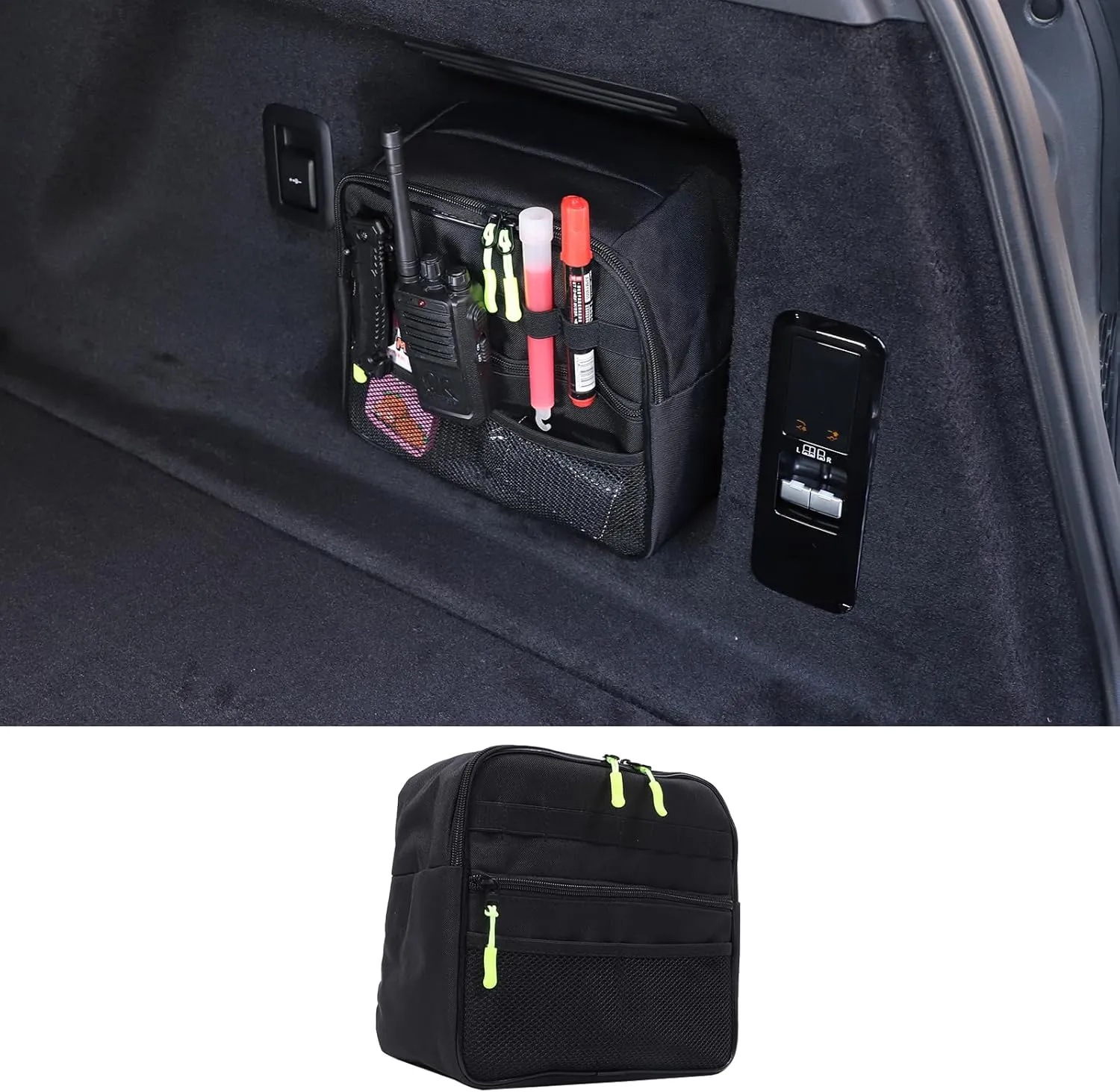 HAPPYHORSE Car Storage Bag Compatible with Land Rover Range Rover Sport 2023-2025 Rear Trunk Left Side Organizer Storage Bag Interior storage accessories