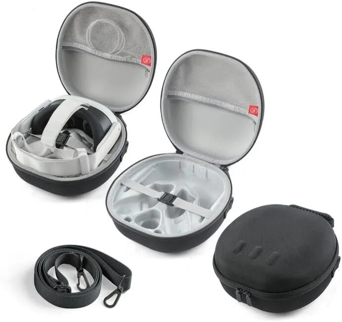 Hard Carrying Case for M-eta Quest 3, Portable Storge Shoulder Bag Travel Case for Travel and Home Storage (Grey)
