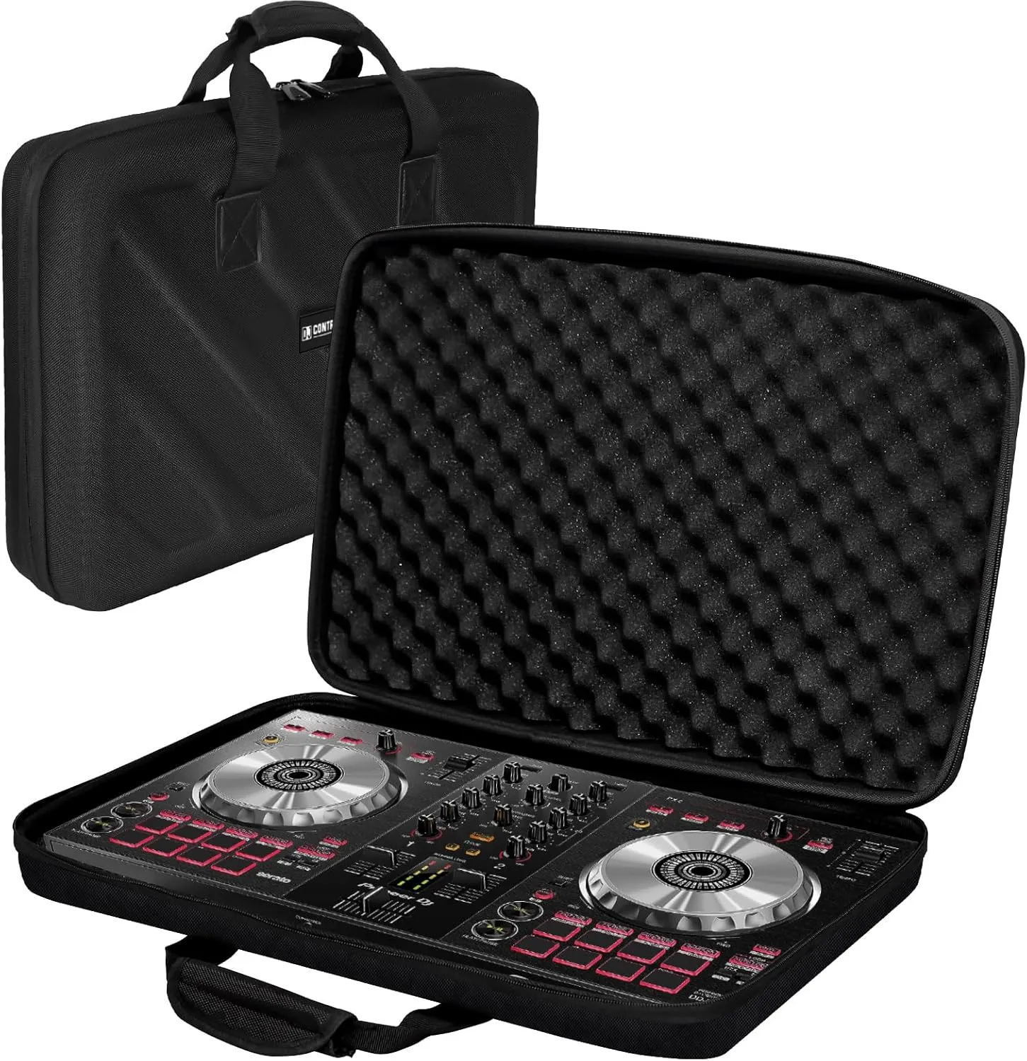 Hard Case Compatible with Pioneer DJ Controller DDJ-FLX4/DDJ-400/DDJ-SB2/DDJ-200/DDJ-SB3/DDJ-RB Protective Carrying Storage Bag,Black(S-20.8 x 14.5 x 3.5 Inch)