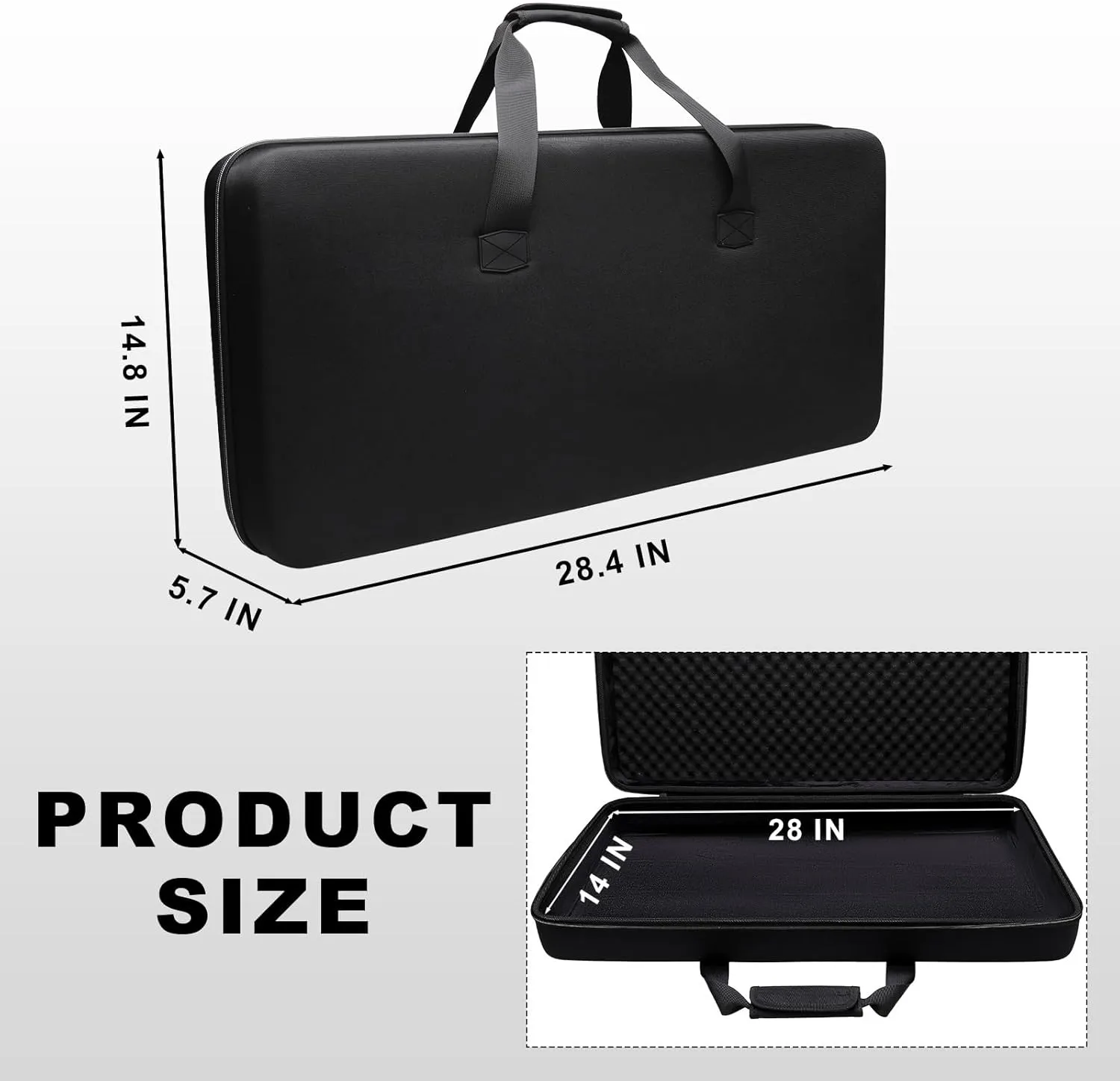 Hard Case Compatible with RANE ONE/Pioneer DDJ-SX/SX2/SX3 DJ Set and DJ Controller - Storage Carrying Bag Black