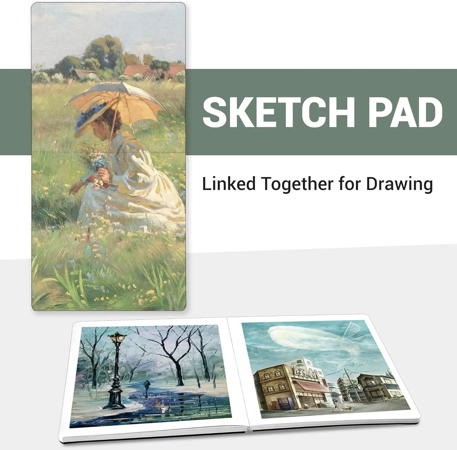 Hardcover Sketchbook for Drawing 8.3"X 8.3" Square Sketch Book 96 Sheets/192 Pages Thick Sketch Pad 120gsm Art Journal for Kids Adults Beginners Artists
