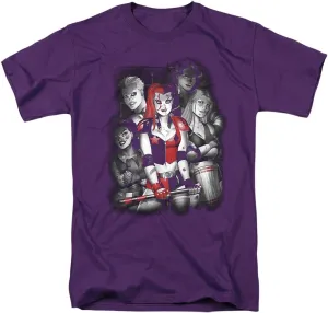 Harley Quinn Bad Gals Black & White Unisex Adult T Shirt for Men and Women
