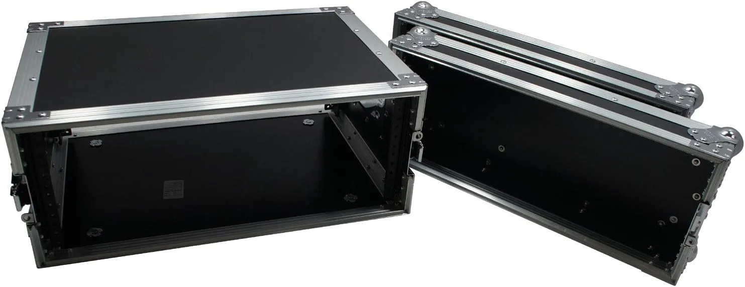 Harmony Audio Cases HC4UED Pro DJ Flight 4U FX Effect 16" Depth Road Vertical Case