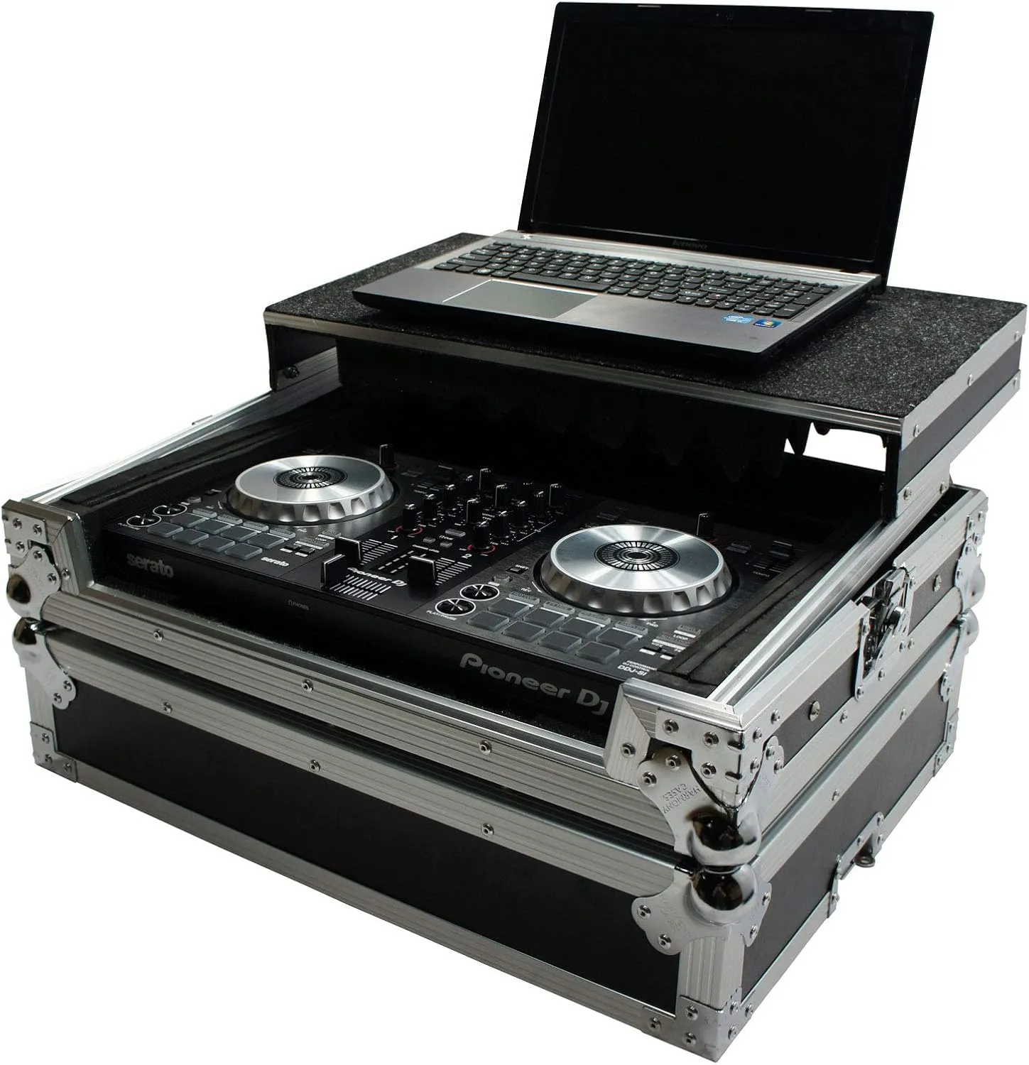 Harmony Audio HCMINILT Flight Glide Laptop Stand Road DJ Case Compatible with Pioneer DDJ-SB3