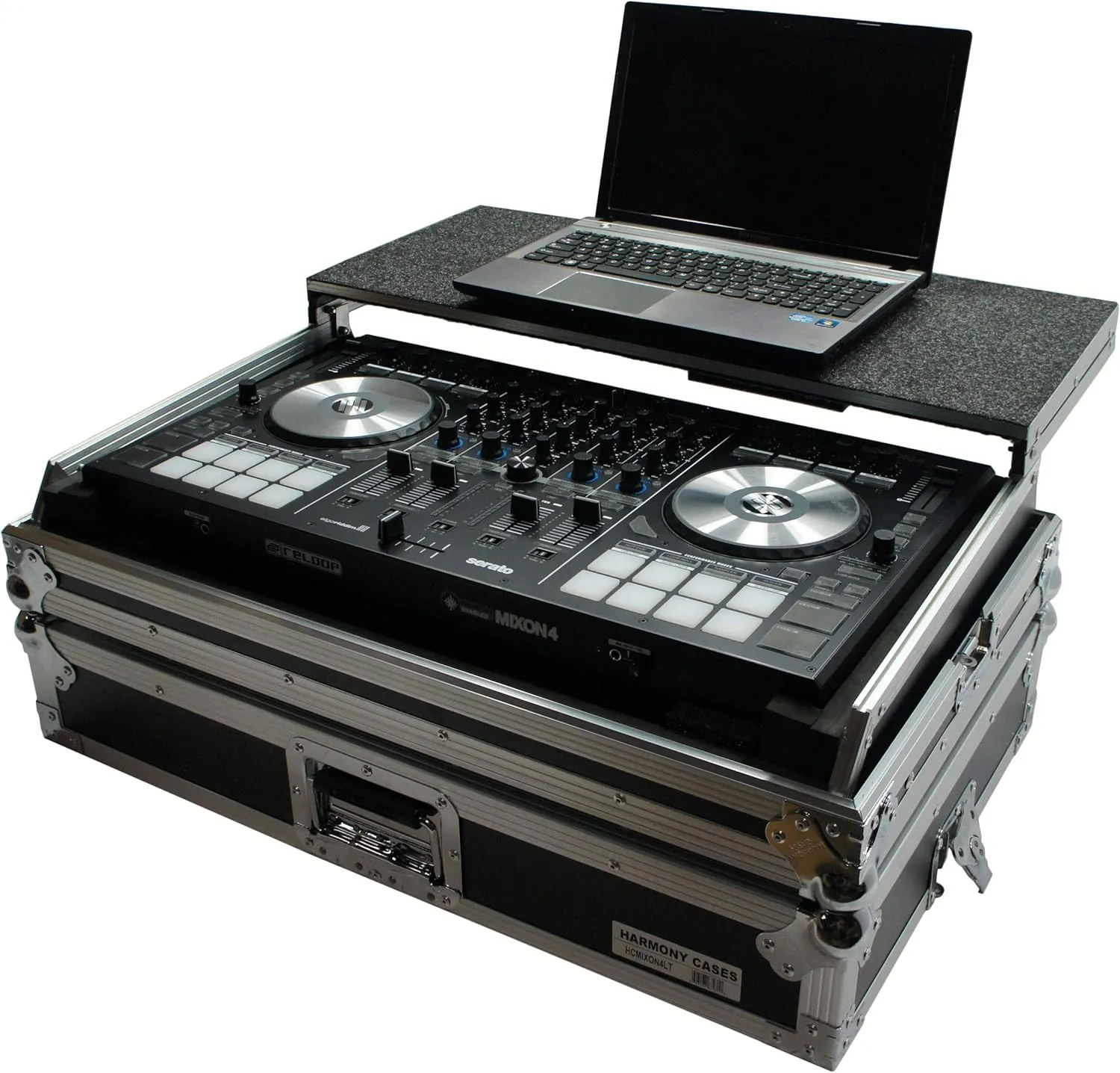 Harmony Audio HCMIXON4LT Flight Glide Laptop Stand DJ Custom Case Compatible with Reloop Mixon 4