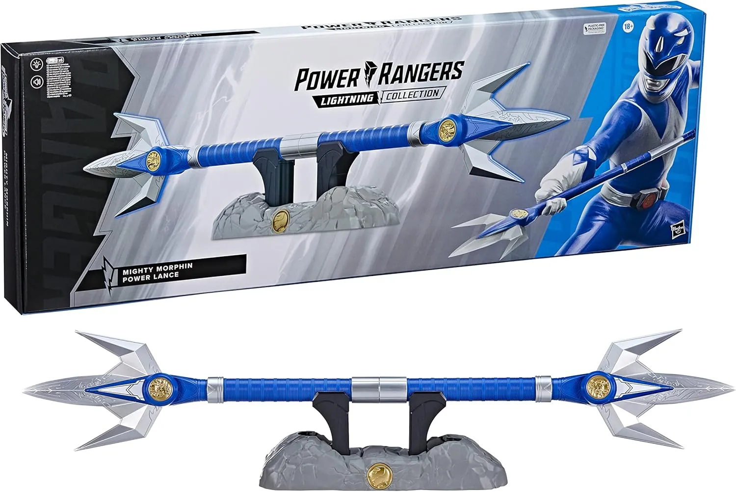 Hasbro Power Rangers Lightning Collection Might Morphin Blue Ranger Power Lance