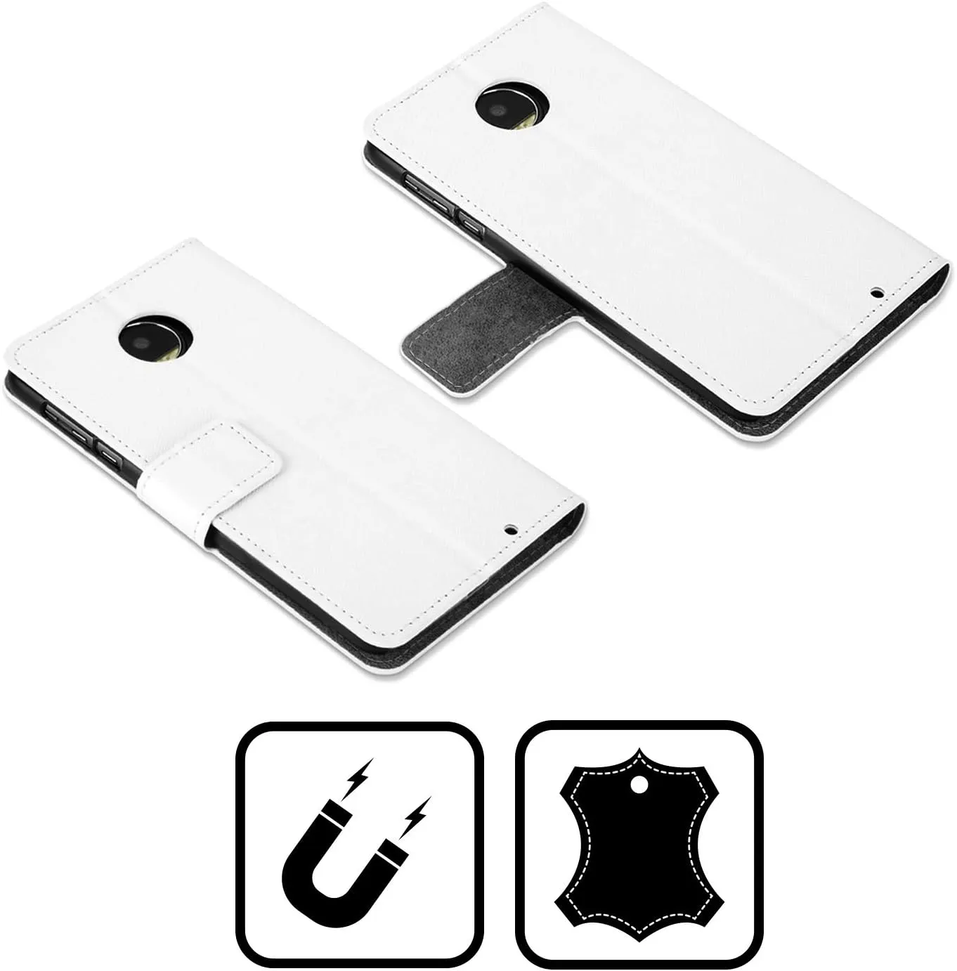 Head Case Designs Officially Licensed Michel Keck Corinthians Religious Abstract Leather Book Wallet Case Cover Compatible with Motorola Moto G Power (2023)