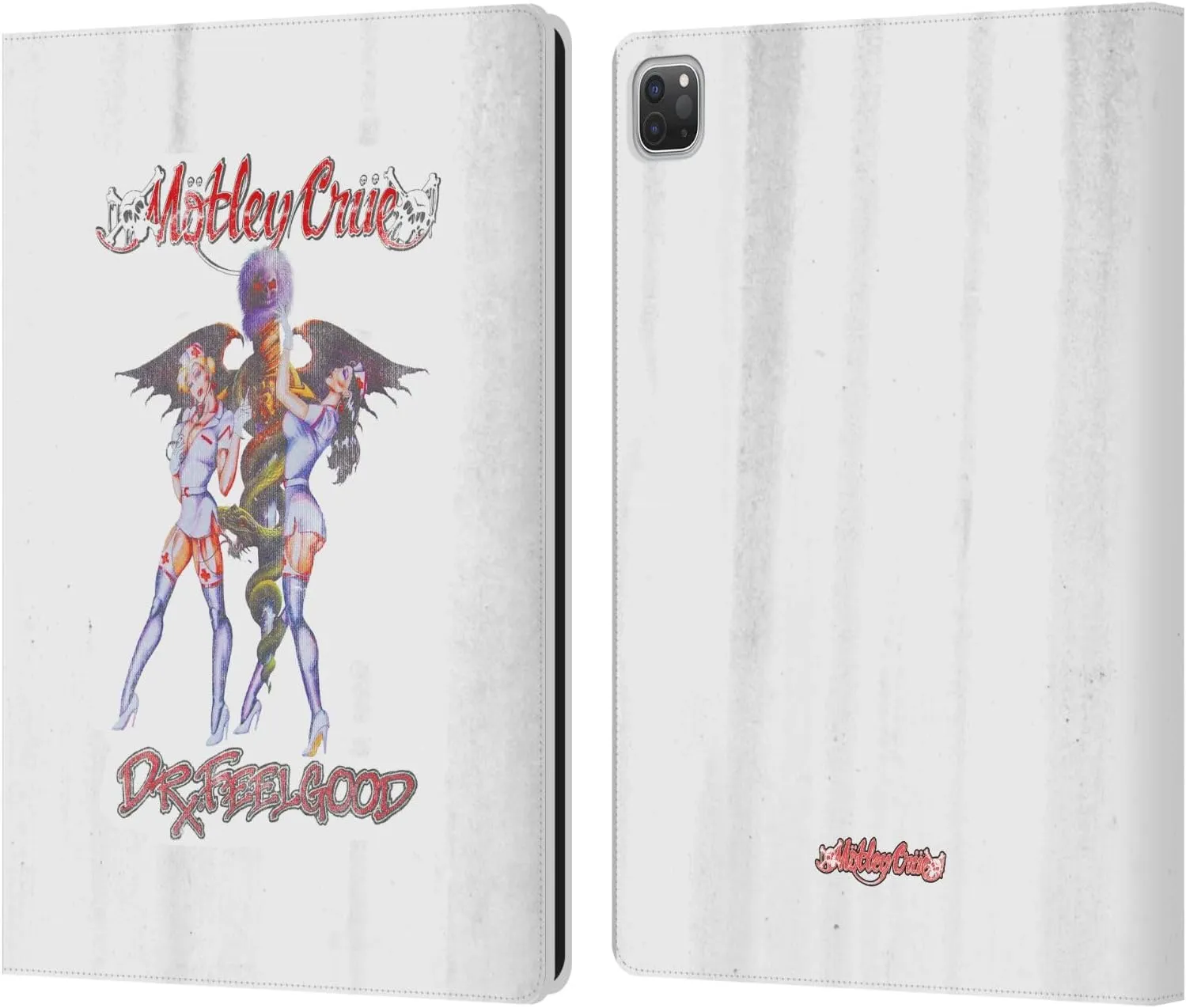 Head Case Designs Officially Licensed Motley Crue Dr. Feelgood Vintage Key Art Leather Book Wallet Case Cover Compatible with Apple iPad Pro 13 M4 2024