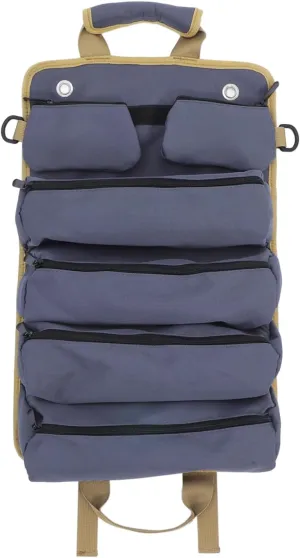 Heavy Duty Tool Storage Bag Electricians Tool Bag Roll up Organizer Gardeners Woodworkers