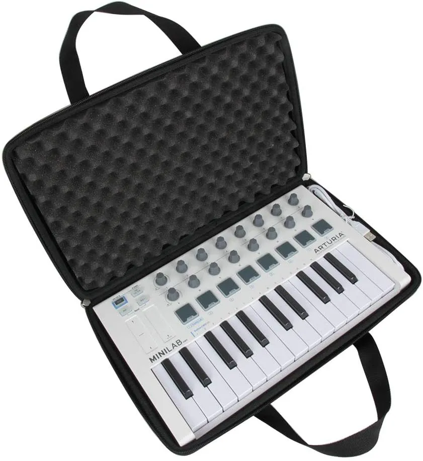 Hermitshell Travel Case for Arturia MiniLab MKII/Arturia MiniLab 3 Mini Inverted MIDI Controller