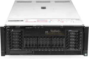High End 24-Bay 4U Server R930 PowerEdge, 4X Intel Xeon E7-8870 2.1GHz (72-Cores Total), PERC H730 RAID, 24 2.5” HDD Trays Included, 4X 1100W PSU (Renewed) (512GB DDR4)