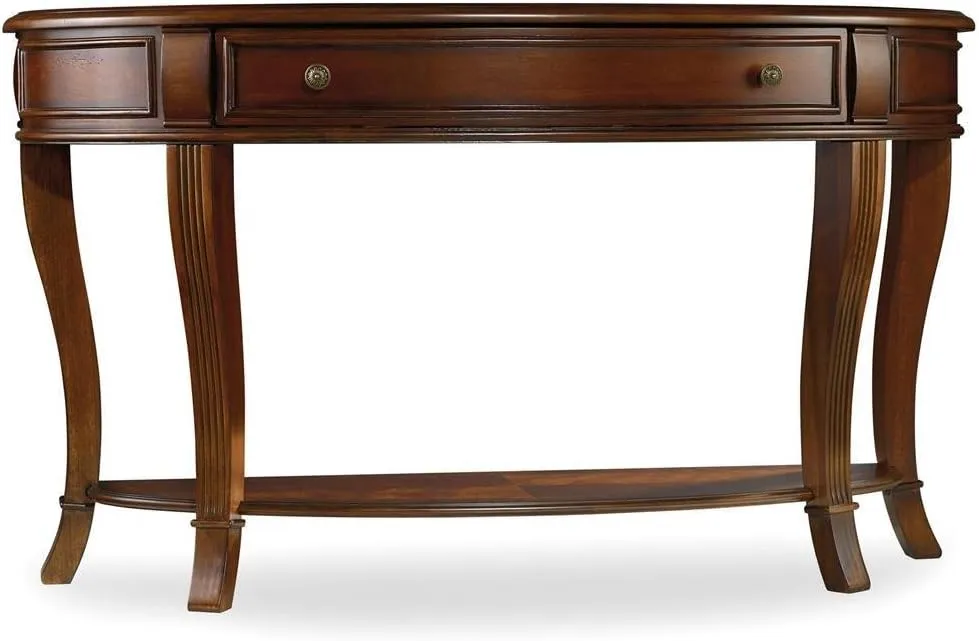 Hooker Furniture Brookhaven Freeform Sofa Table in Clear Cherry