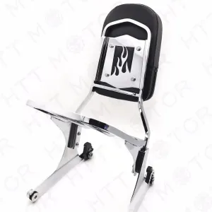 HTTMT MT501-006F 502-012-CD Detachable Sissy Bar Backrest & Luggage Rack Compatible with Harley FATBOY Softail FLSTN