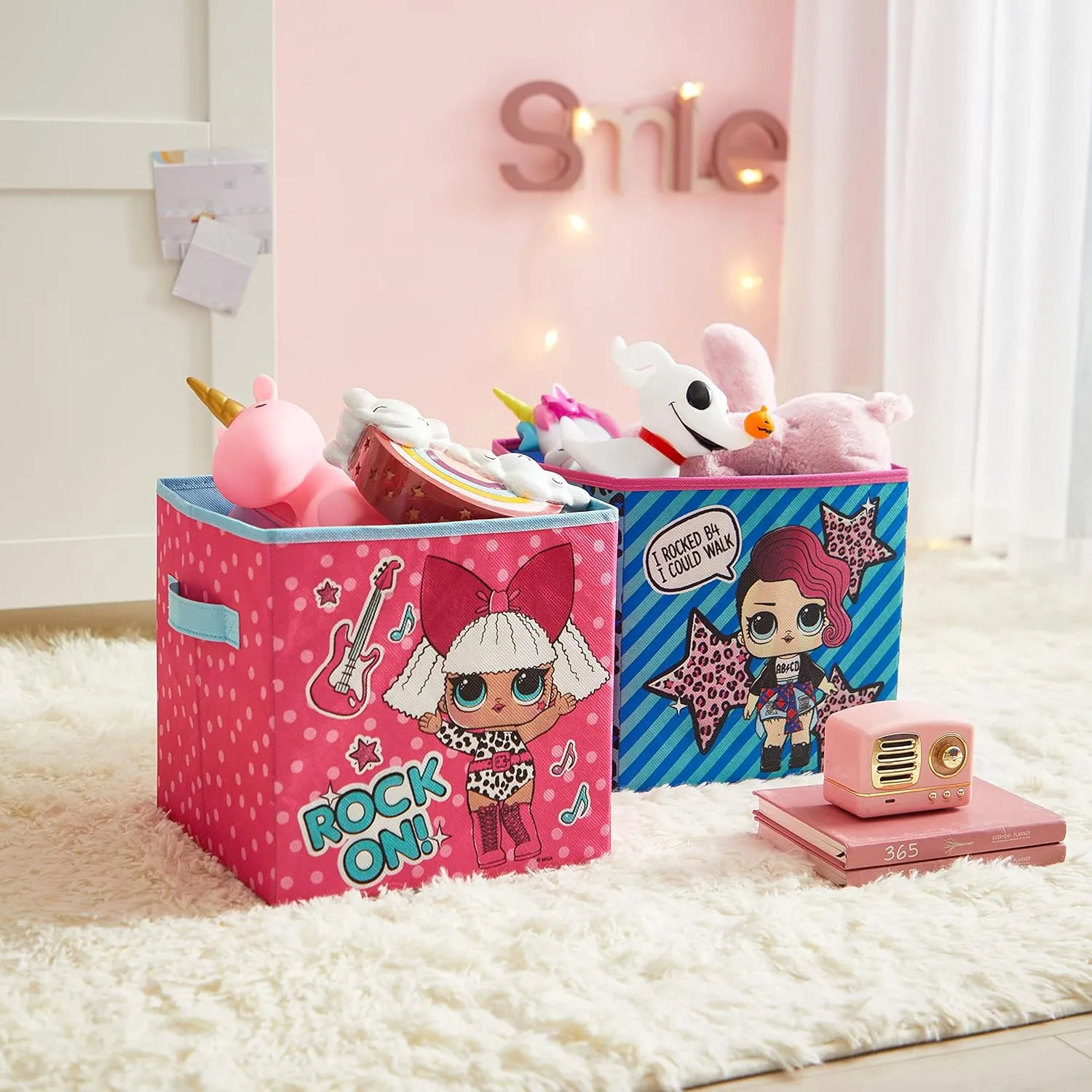 Idea Nuova LOL Surprise Set of 2 Durable Storage Cubes with Handles