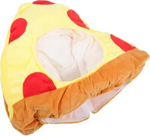 IMIKEYA Elegant Pizza Hat Carnival Party Accessory Plush Cheese Headband Stylish Costume Hat Daily Wear Photo Prop