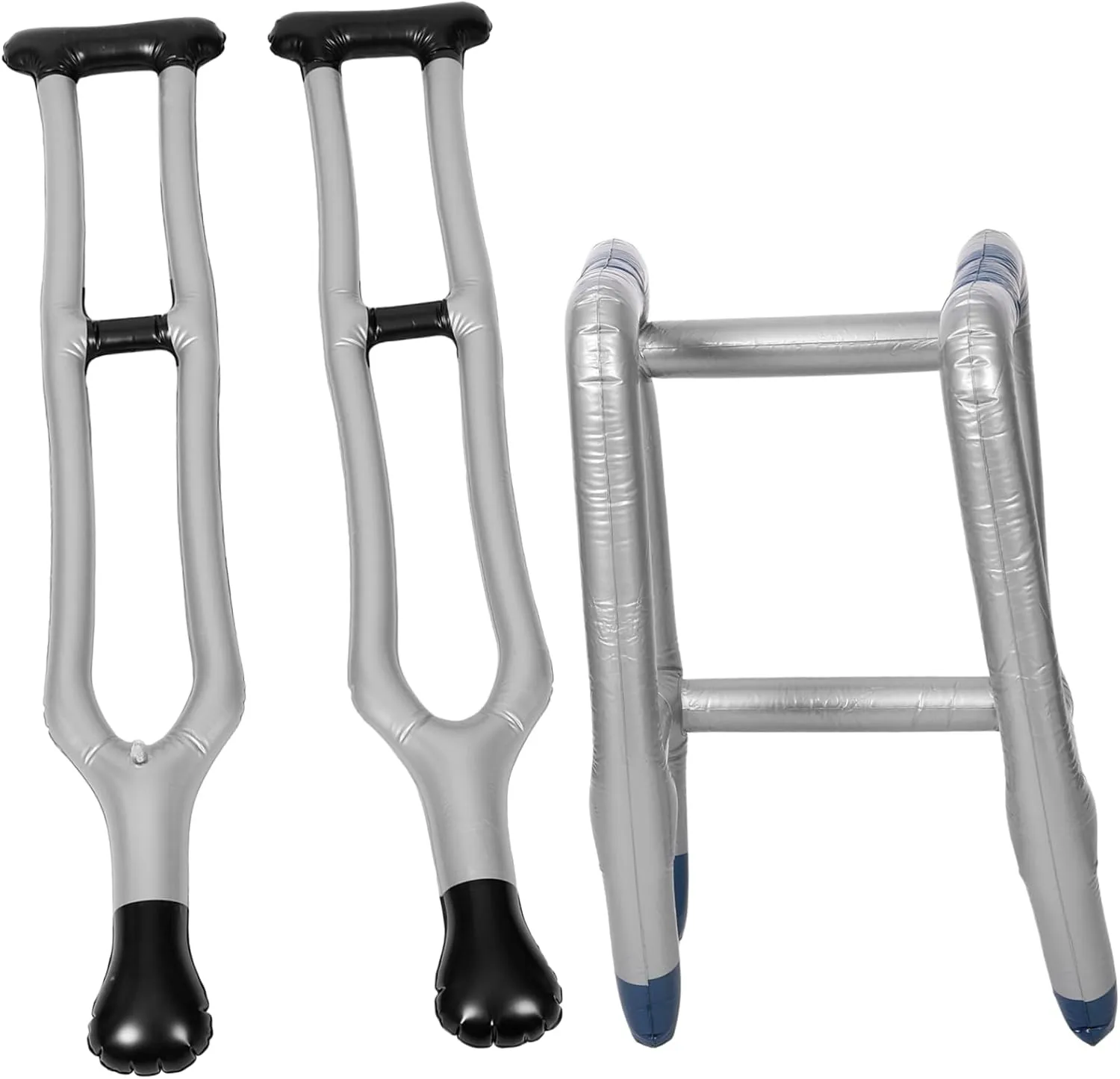 Inflatable Crutch Toy Party Inflatable Favors Walking Stick PVC Crutch Shape Balloon