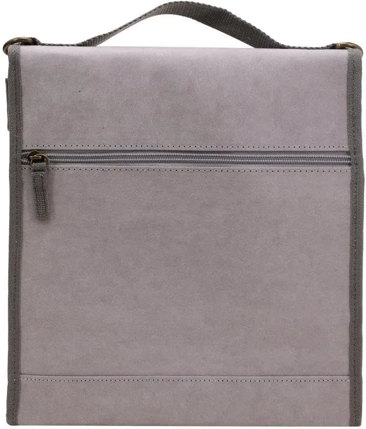Insulated Roll Down Lunch Bag With Shoulder Strap. (Gray)