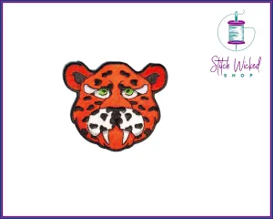 Jaguar Head, Fully Embroidered Patch
