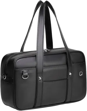 Japanese Bag Black for Cosplay Kawaii Anime Costume Prop PU Leather Purses Handbag for Adult