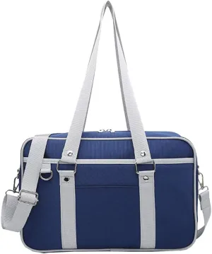 Japanese Bag Crossbody for Anime Cosplay Shoulder Bags Zipper Navy