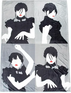 Jay Franco Wednesday Addams Dancing Queen Silk Touch Throw - 50 x 70 inches - Super Soft Fleece Bedding