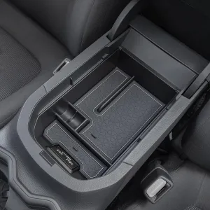 JDMCAR Center Console Tray Organizer Compatible with Toyota RAV4 Accessories 2019-2024 2025 and 2021-2025 RAV-4 Prime, Armrest Insert Container ABS Material Secondary Storage Box-Gray
