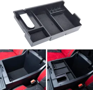 JDMCAR Compatible with Toyota Tundra Accessories 2007-2021 Center Console Organizer,Armrest Box Secondary Storage Tray -(Full Console w/Bucket Seats ONLY)