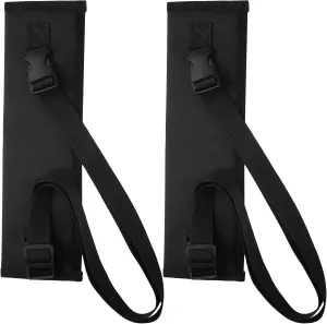 Jecery 2 Pieces Sword Holder for Back Katana Sword Holster Carrying Case Black Sword Carry Bag with Strap Nylon Mini Adjustable Foam Waist Sword Storage Bag for Costume Pirate Cosplay Party Supplies