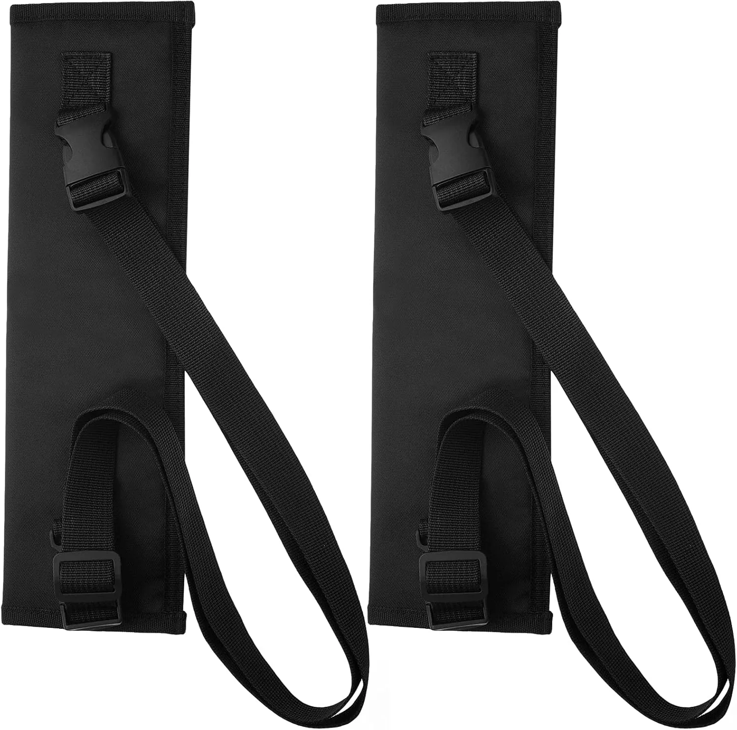 Jecery 2 Pieces Sword Holder for Back Katana Sword Holster Carrying Case Black Sword Carry Bag with Strap Nylon Mini Adjustable Foam Waist Sword Storage Bag for Costume Pirate Cosplay Party Supplies