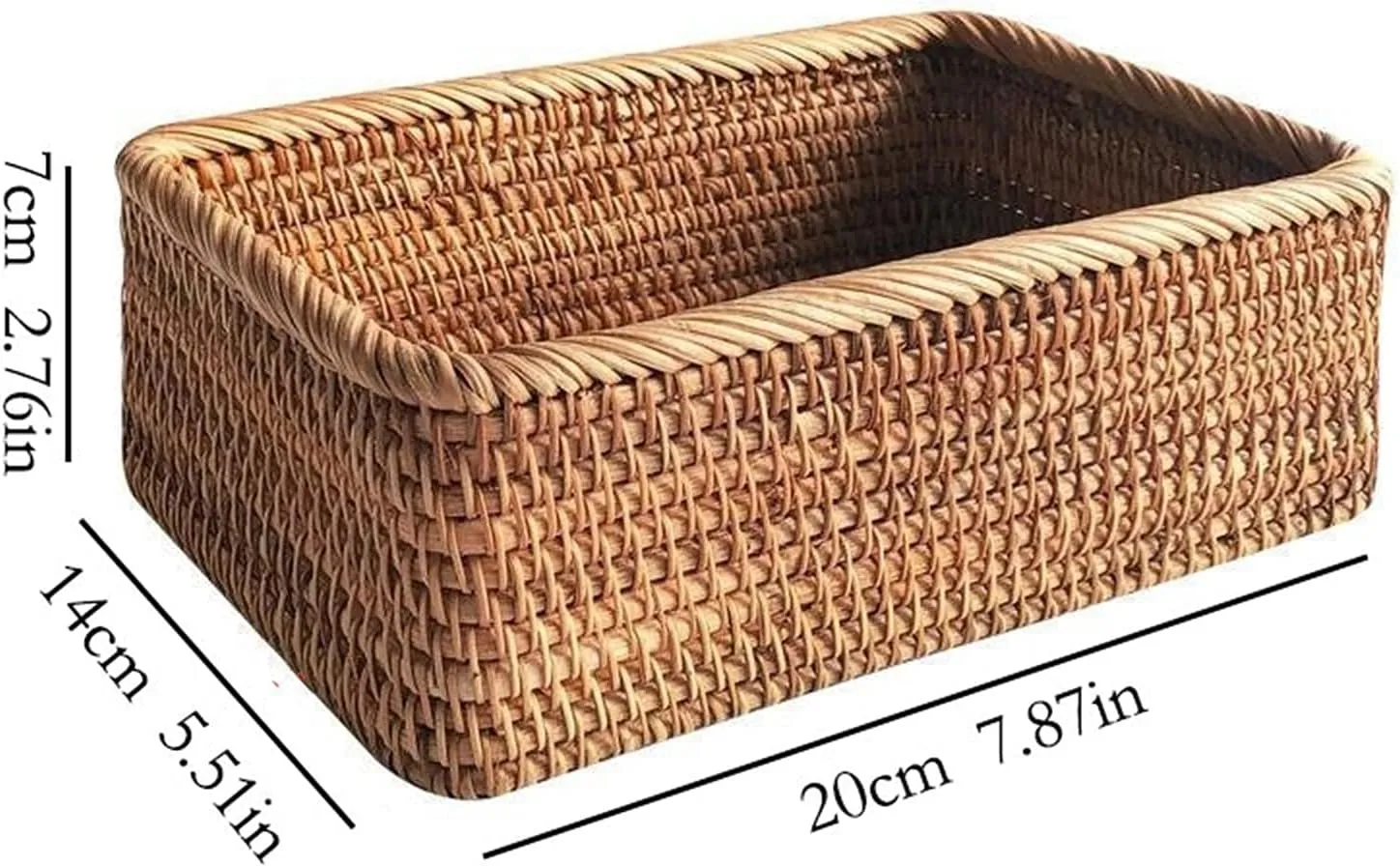 jewelry box Dressing Table Storage Basket Desktop Snack Basket Sundries Storage Basket Bathroom Bedroom Storage Box Storage Basket jewelry case(Size:Small)