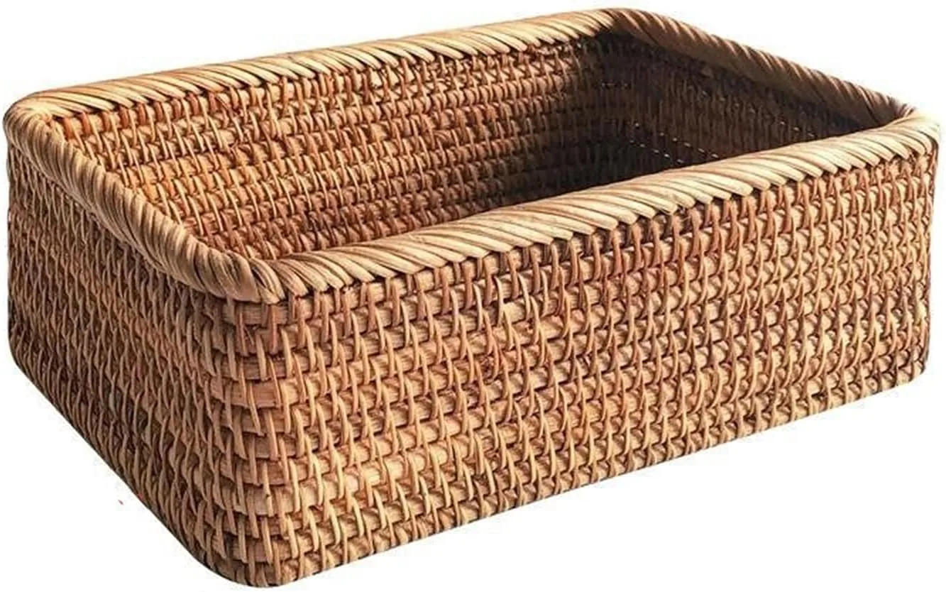 jewelry box Dressing Table Storage Basket Desktop Snack Basket Sundries Storage Basket Bathroom Bedroom Storage Box Storage Basket jewelry case(Size:Small)