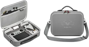JLANDA for DJI Mini 3 Pro Carrying Case Portable Shoulder Bag PU Handbag RC Screen Remote Controller Storage Case Drone Accessories Bags (Color : Shoulder Bag 1)
