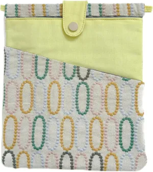 JML embroidery Book Sleeve,Multiple pockets for convenient storage,thickened fabric for durable protection，an ideal choice for book lovers,10.6x8.7 inches (circle, 10.6x8.7 inches)