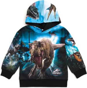 Jurassic World Jurassic Park Blue T-Rex Fleece Pullover Hoodie Little Kid to Big Kid