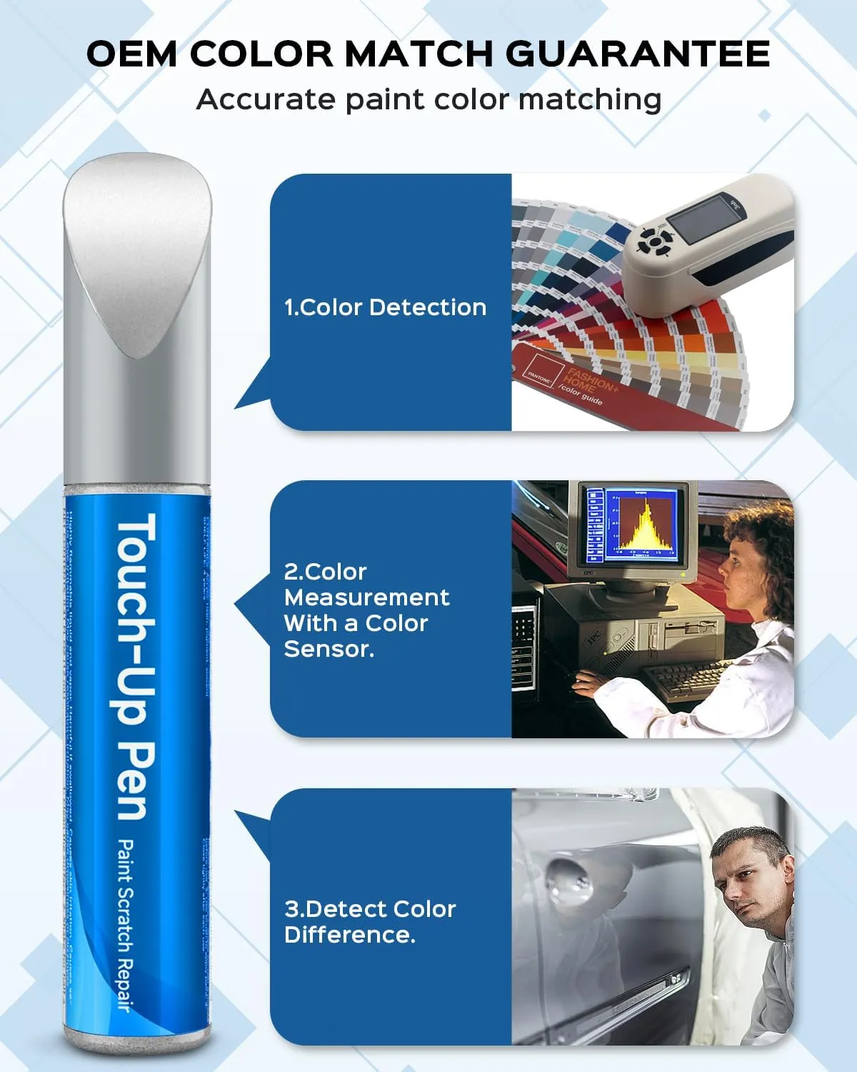 K1X Crystal White Pearl Tricoat Touch Up Paint Kit Compatible with Subaru Exact Match Car Scratch Repair Touch Up Paint Kit