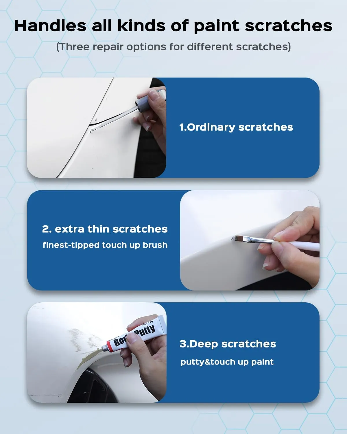 K1X Crystal White Pearl Tricoat Touch Up Paint Kit Compatible with Subaru Exact Match Car Scratch Repair Touch Up Paint Kit