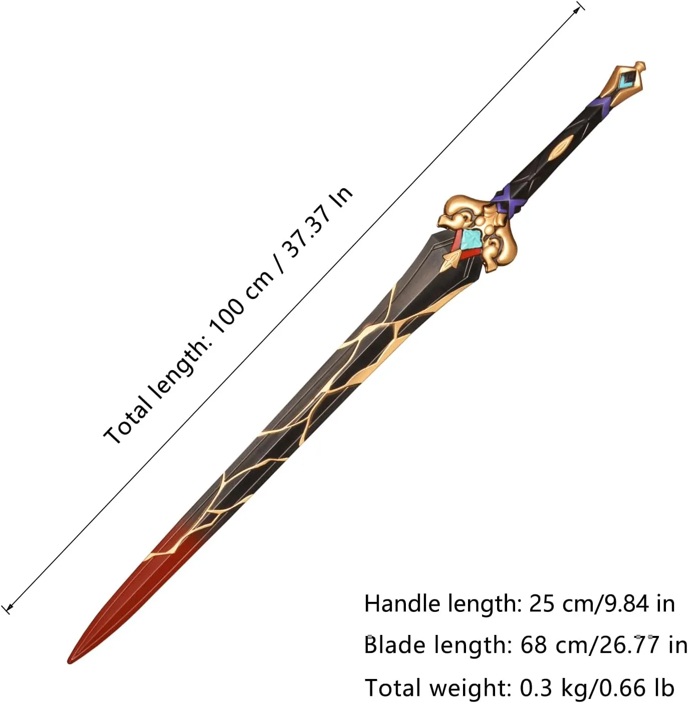 Kafka/Blade/Yanqing Sword Cosplay Game Weapon Prop Sword Foam for Costume Play Halloween Cosplay Gift